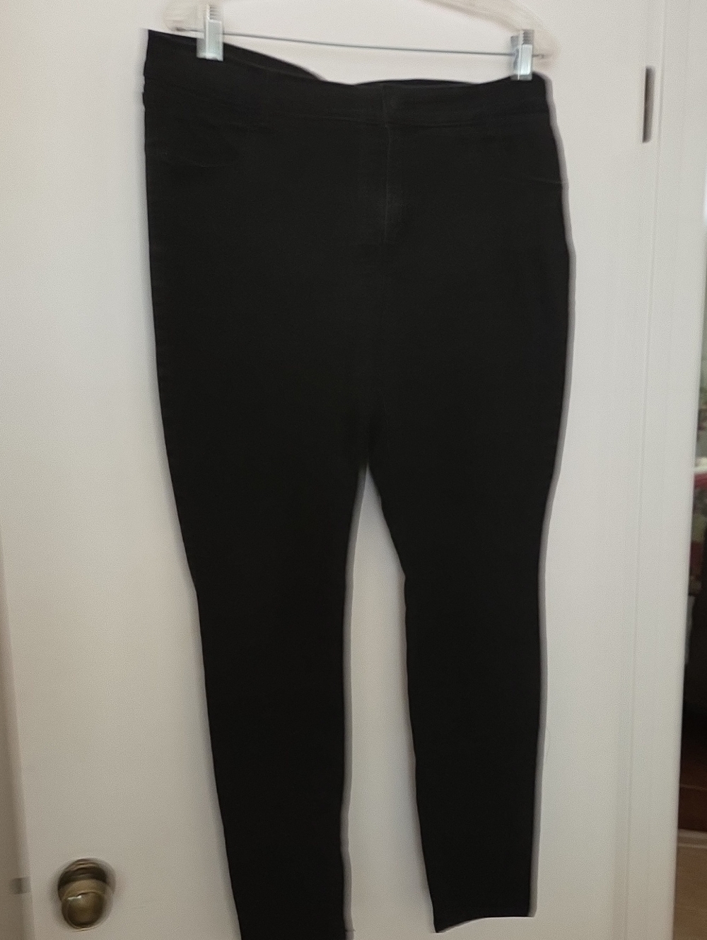 Old Navy Black Washed Denim Super Skinny Mid-Rise Jeans